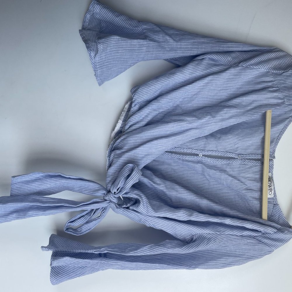 Tie front crop top
